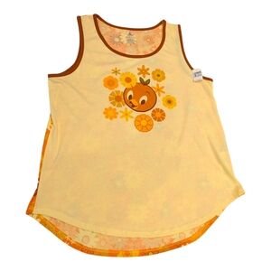 Orange Bird Groovy Garden Tank 2023 Epcot Flower and Garden Festival Size XL NWT